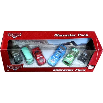 autíčko Cars (Auta) Character Pack - Sarge + Fillmore + Lightning McQueen + King + Chick Hicks + Lizzie