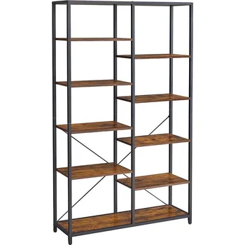 Knihovna Knihovna NAVARO hnědá/černá