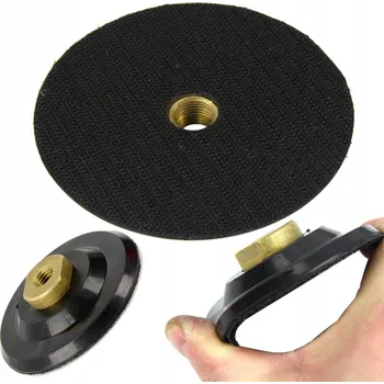 Brusný kotouč PEVNÝ DISK z gumy 100 mm M14 na suchý zip držák kotoučů