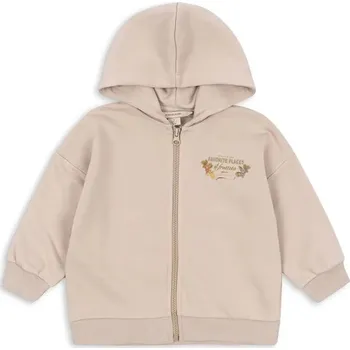 Chlapecká mikina Dětská mikina s bavlnou Konges Sløjd LOU SWEAT ZIP HOOD OCS KS103865.9BYA béžová 80X, vel. 92