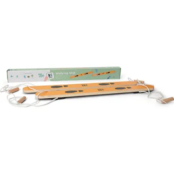 Dřevěná hračka Dřevěné týmové lyže pro 2 děti