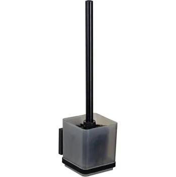 WC štětka WENKO 71450800 - WC set VACUUM-LOC QUADRO ED 9,5x37 cm černá