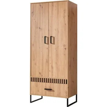 Šatní skříň Slevadoma Šatní skříň OLYMPUS 01 | DUB ARTISAN / ČERNÁ