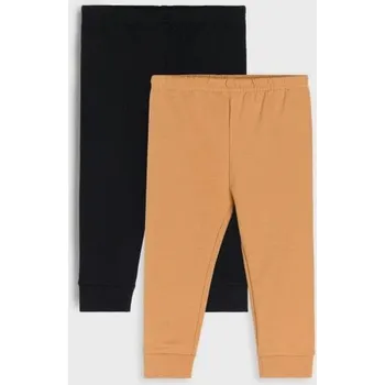 Sinsay - Bavlněné legíny s podšívkou 2 pack - černá - 086FX-99X - 086FX-99X-74