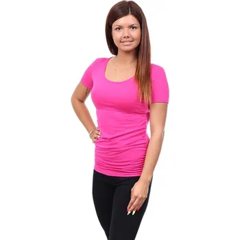 Těhotenská mikina Těhotenské a kojící tričko Stella amarant, Velikost S, Barva Amarantová