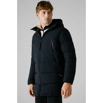 Red Bull Racing X Pepe Jeans Pánská bunda LONG LENGTH PUFFER Barva: černá, Velikost: XL