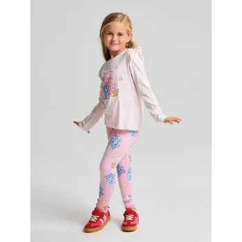 Dívčí legíny Sinsay - Bavlněné legíny s vzorem Tom and Jerry - růžová - 160GA-30X - 160GA-30X-98