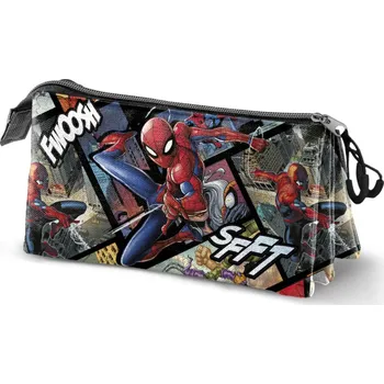 Penál Penál Spiderman Panels trojité pouzdro