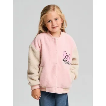 Dívčí bunda Sinsay - Bunda bomber Minnie Mouse - krémová - 214CF-01X - 214CF-01X-110