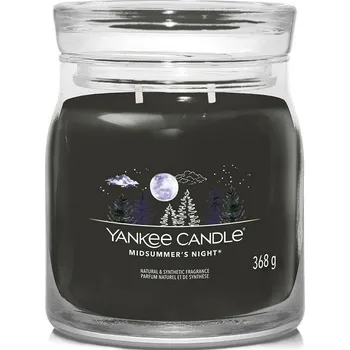 Svíčka Yankee Candle Vonná svíčka střední Signature Midsummer’s Night, 368 g, černá