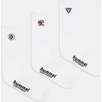 Ponožky Hummel 3-pack 230010 bílá 00X, vel. 39/42