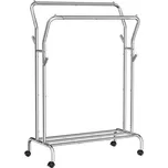 Mobilní stojanový věšák LINEA stříbrná