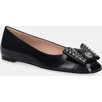 Dámské baleríny Kožené baleríny Bally B-BOW-STUDS WA051X.VT021.U901 černá 99X, EUR 37