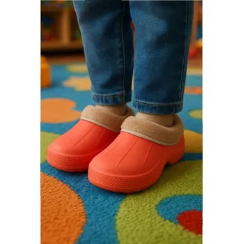 Dívčí bačkory Dětské bačkory gumové s kožíškem - růžové Velikost obuv dětská: EU 32