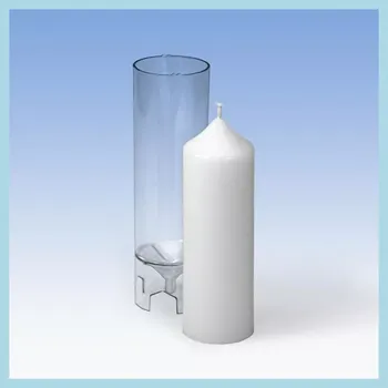 Výroba svíčky Polykarbonátová forma Válcová se špičkou 50x140 (Forma na výrobu svíček)