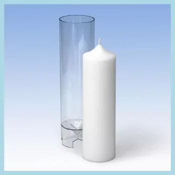 Výroba svíčky Polykarbonátová forma Válcová se špičkou 60x200 (Forma na výrobu svíček)