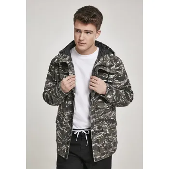 Pánská casual bunda Bavlněná bunda Tiger Camo olivová/blk/wht Urban Classics šedá 1751103
