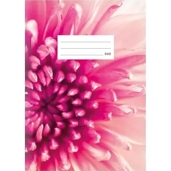 Sešit Školní sešit Lux A5 540, čistý, 40 listů, růžový květ