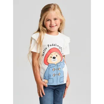 Sinsay - Bavlněná košilka s potiskem Paddington - krémová - 530GP-01X - 530GP-01X-110