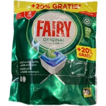 Tableta do myčky Kapsle do myčky Fairy Original All in One, 22 ks