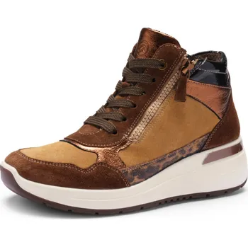 Dámské tenisky ARA dámské širší tenisky na klínku kotníkové kožené hnědé | 12-57703-08 Garda Velikost: 39