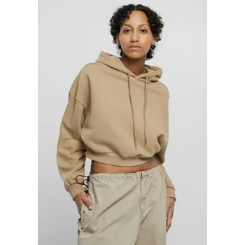 Dámská mikina Ladies Cropped Heavy Hoody warmsand Urban Classics krémová 2547438