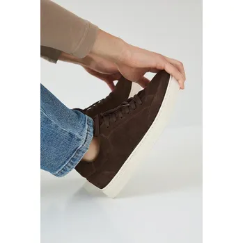 Pánská obuv Semišové tenisky Medicine RW25-OBM310 hnědá 89X, EUR 43