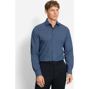 Pánská košile Olymp 24/7 Level Five Body Fit společenská košile 216884 18 Modrá 40