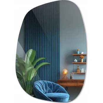 Zrcadlo Velké Nástěnné Zrcadlo do Koupelny, Nepravidelné, Glamour Styl, do Obývacího Pokoje nebo Předsíně