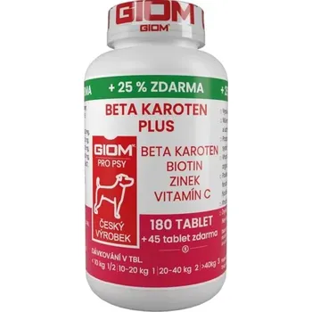 Giom S Beta-karoten Plus 180 tbl + 25 % zdarma