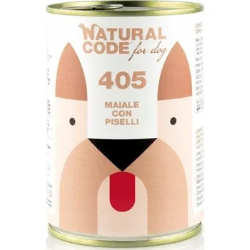 Krmivo pro psa Vlhké krmivo pro psy Natural Code for Dog 405 VEPŘOVÉ S HRÁŠKEM - 400 g