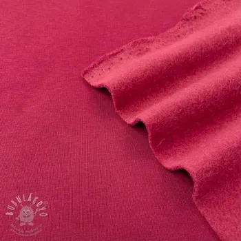 Teplákovina počesaná JOGGING cerise