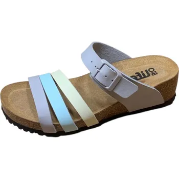 Dámské pantofle Bio Life Peggy dámské pantofle na klínu šedá mix Barva: Mix, Velikost: 38