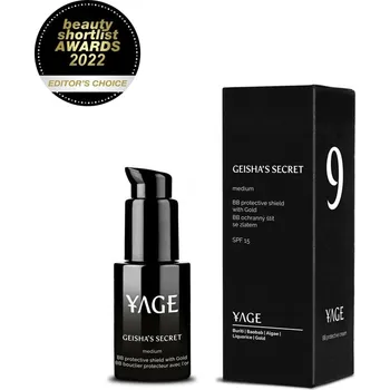 Pleťový krém YAGE ORGANICS YAGE Geisha's secret BB krém se zlatem a SPF 15 proti pigmentaci 30ml