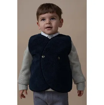 Dětská vesta Donsje Monty Gilet 4044300.98.140 námořnická modř 59X, vel. 104