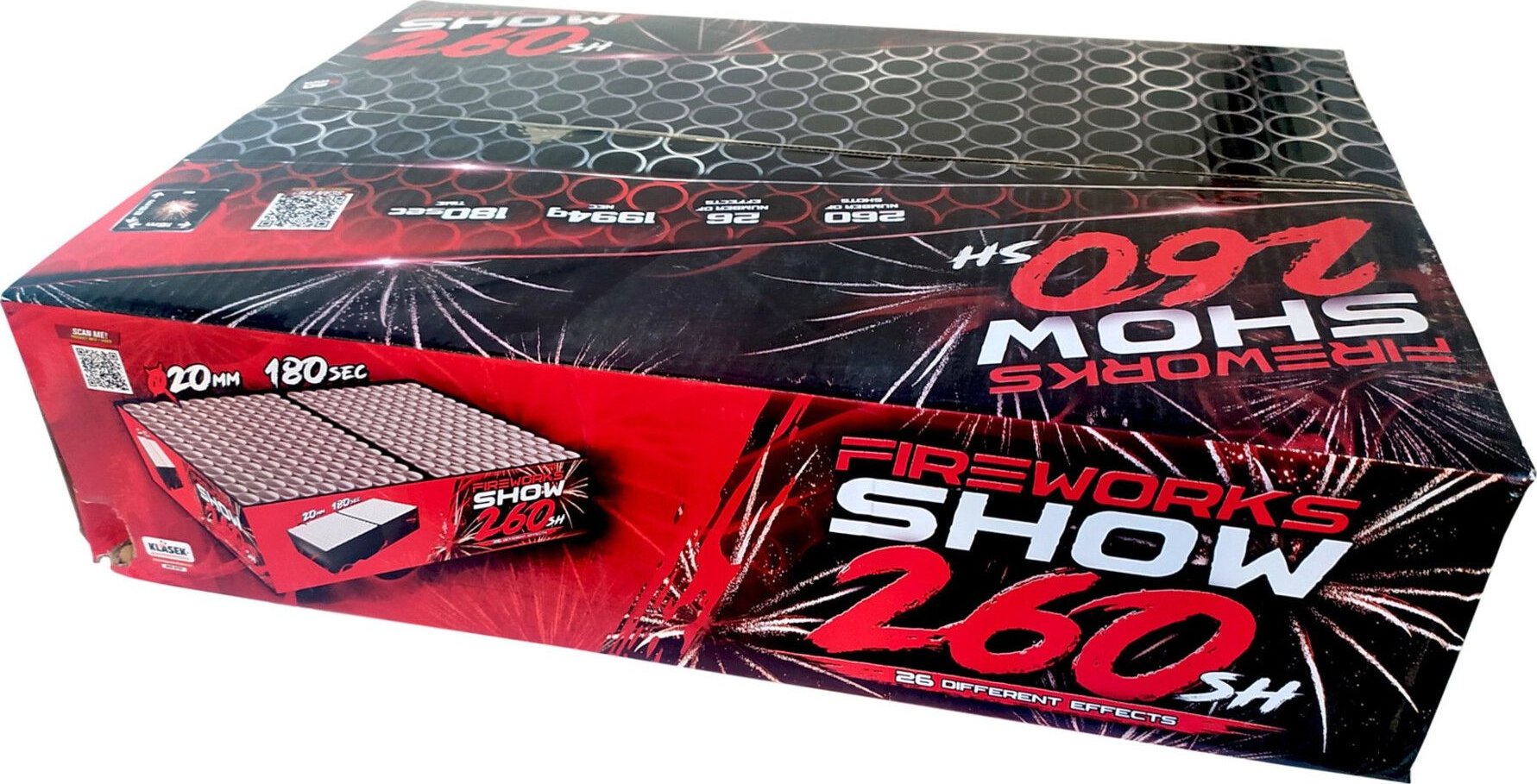 Sestavený ohňostroj FIREWORKS SHOW 260 ran 20mm