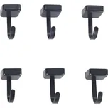 WENKO 71149800 - Háčky JET 2,2x3,9 cm černá/stříbrná