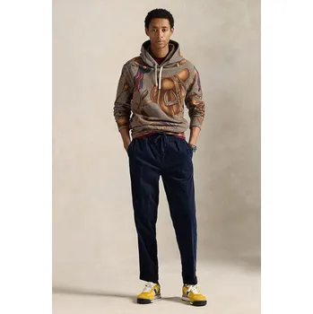 Kalhoty Polo Ralph Lauren pánské, tmavomodrá barva, přiléhavé, 710929457 59X, vel. S