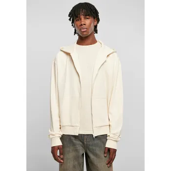 Pánská mikina Ultra Heavy Zip Hoody whitesand Urban Classics bílá 2545217