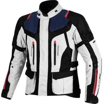 Moto bunda Bunda na motorku TXR Expedition černo-šedo-modro-červená Velikost: 5XL