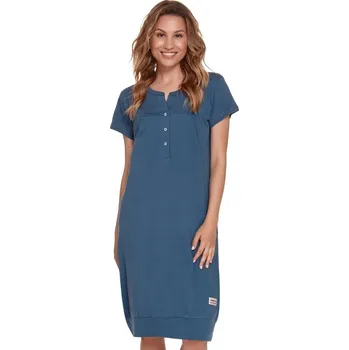 Těhotenské kalhotky Noční košile - tmavě modrá, Velikost XXL, Barva Tmavě modrá 4348M