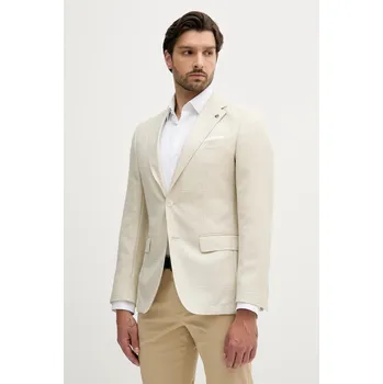 Vlněné sako BOSS H-Hutson-233 50545883 béžová 12X, vel. 48