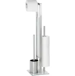 WENKO 21564100 - WC štětka RIVALTA 18x70 cm nerez/stříbrná/bílá/černá