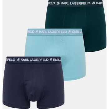 Boxerky Boxerky Karl Lagerfeld 3-pack pánské, tmavomodrá barva, A1M47017 55A, vel. XL