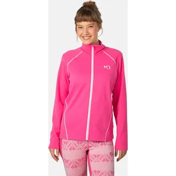 Dámská mikina Fleecová mikina Kari Traa KARI dámská, růžová barva, hladká, 622573 43X, vel. L