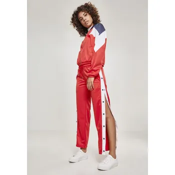 Dámská větrovka Dámská 3-Tone Track Jacket firered/navy/white Urban Classics bílá | červená 1754533