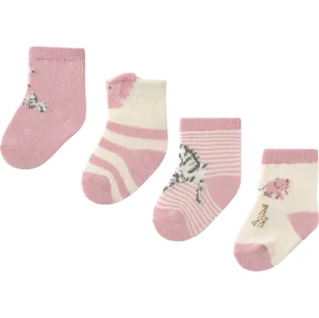MAYORAL dívčí ponožky set 4ks růžová EU19-20, vel. 80 cm