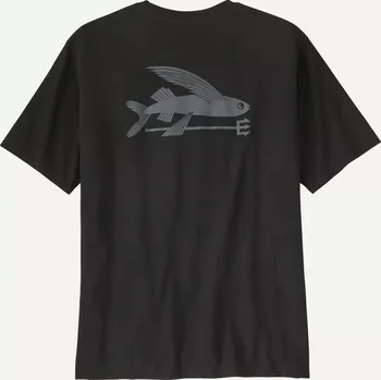 Pánské tričko Patagonia Pánské triko Flying Fish Responsibili-Tee®, Ink Black - vel. L