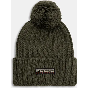 Čepice Čepice z vlněné směsi Napapijri Fea 2 zelená barva, NP0A4GKAG0A1, ONE SIZE, 87X