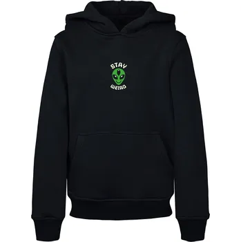 Pánská mikina Dětská mikina Stay Weird Hoody černá Mister Tee černá 2868341